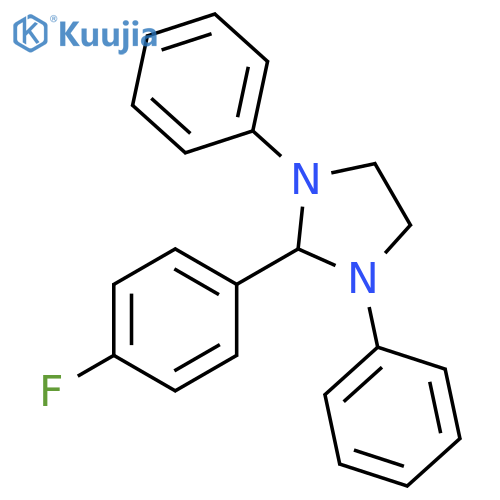 2-(4-fluorophenyl)-1,3-diphenylimidazolidine structure