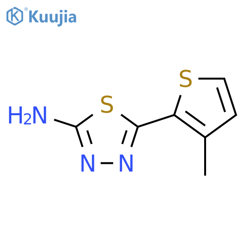 5-(3-Methylthiophen-2-yl)-1,3,4-thiadiazol-2-amine structure