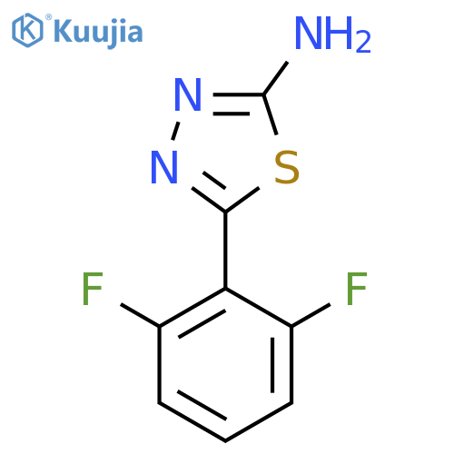 5-(2,6-difluorophenyl)-1,3,4-thiadiazol-2-amine structure
