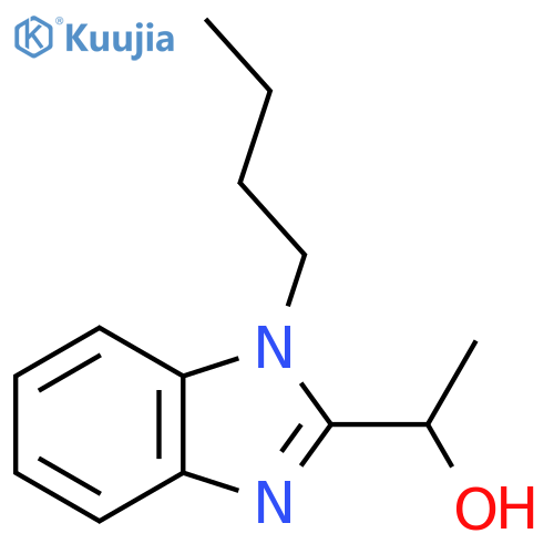 1-(1-butyl-1H-1,3-benzodiazol-2-yl)ethan-1-ol structure