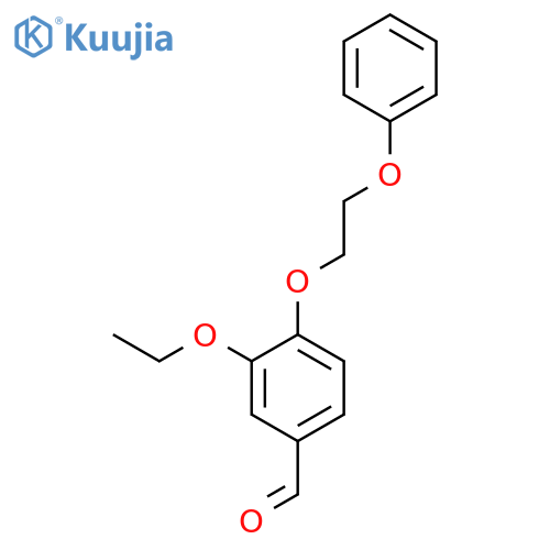 3-ethoxy-4-(2-phenoxyethoxy)benzaldehyde structure