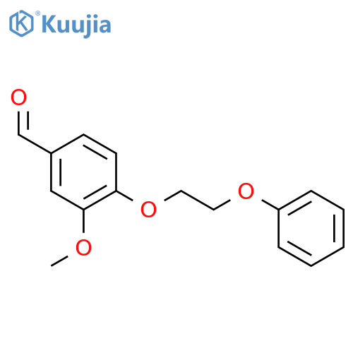 3-Methoxy-4-(2-phenoxyethoxy)benzaldehyde structure