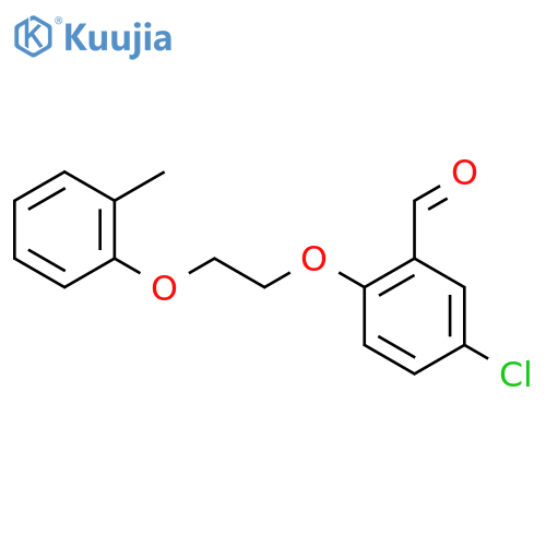 5-Chloro-2-[2-(2-methylphenoxy)ethoxy]benzaldehyde structure