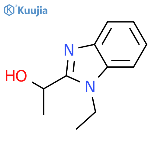 1-(1-ethyl-1H-1,3-benzodiazol-2-yl)ethan-1-ol structure