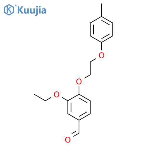 3-Ethoxy-4-2-(4-methylphenoxy)ethoxybenzaldehyde structure