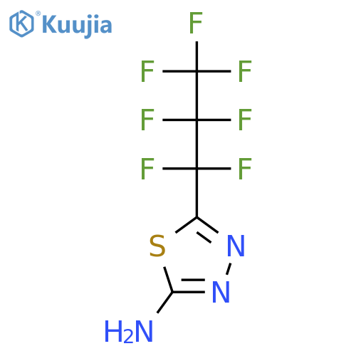 1,3,4-Thiadiazol-2-amine, 5-(heptafluoropropyl)- structure