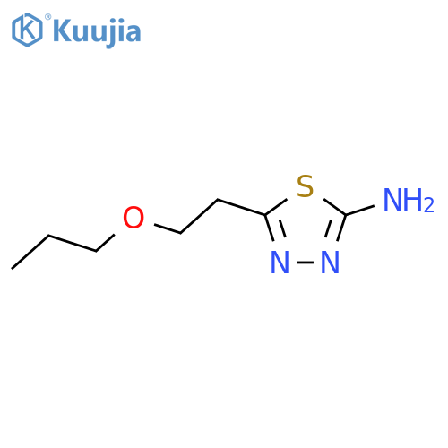5-(2-Propoxy-ethyl)-[1,3,4]thiadiazol-2-ylamine structure