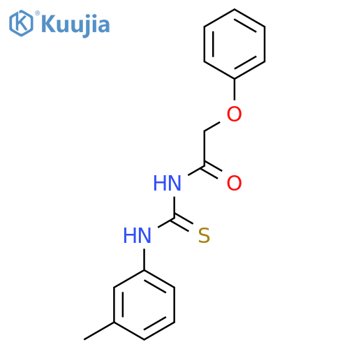 3-(3-methylphenyl)-1-(2-phenoxyacetyl)thiourea structure