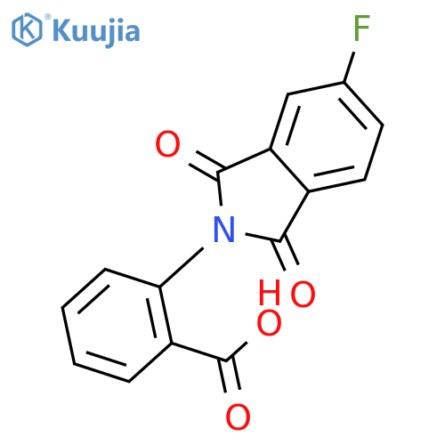 2-(5-fluoro-1,3-dioxoisoindol-2-yl)benzoic Acid structure