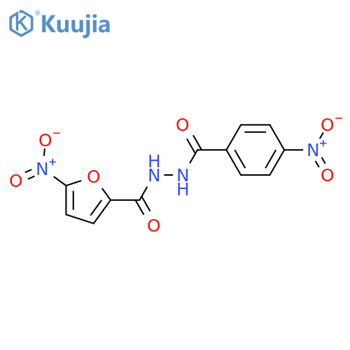5-nitro-N'-[(4-nitrophenyl)carbonyl]furan-2-carbohydrazide structure