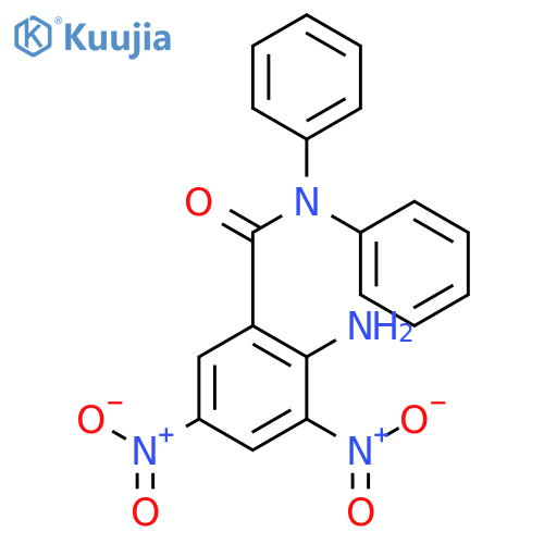 2-amino-3,5-dinitro-N,N-diphenylbenzamide structure