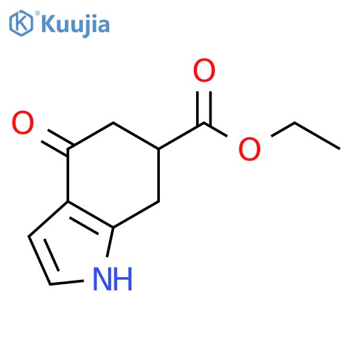 4,5,6,7-tetrahydro-4-oxo-1H-Indole-6-carboxylic acid ethyl ester structure