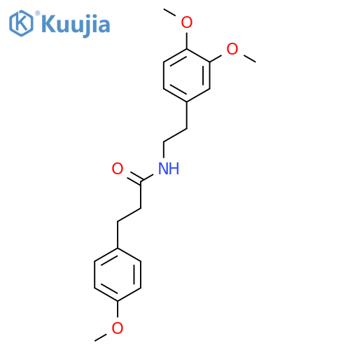 Benzenepropanamide, N-[2-(3,4-dimethoxyphenyl)ethyl]-4-methoxy- structure