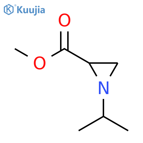 2-Aziridinecarboxylic acid, 1-(1-methylethyl)-, methyl ester structure