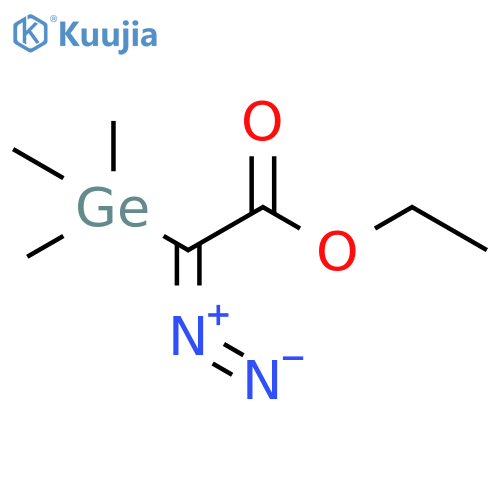 Acetic acid, diazo(trimethylgermyl)-, ethyl ester structure