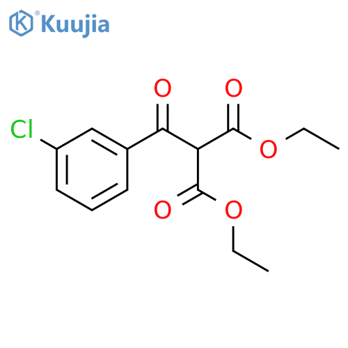 Propanedioic acid, (3-chlorobenzoyl)-, diethyl ester structure