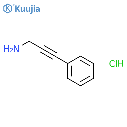 3-phenylprop-2-yn-1-amine hydrochloride structure