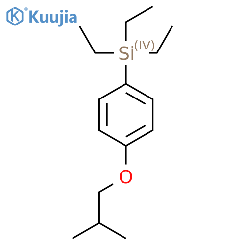 Triethyl(4-isobutoxyphenyl)silane structure