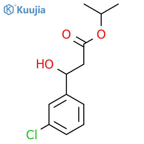 Isopropyl 3-(3-chlorophenyl)-3-hydroxypropanoate structure