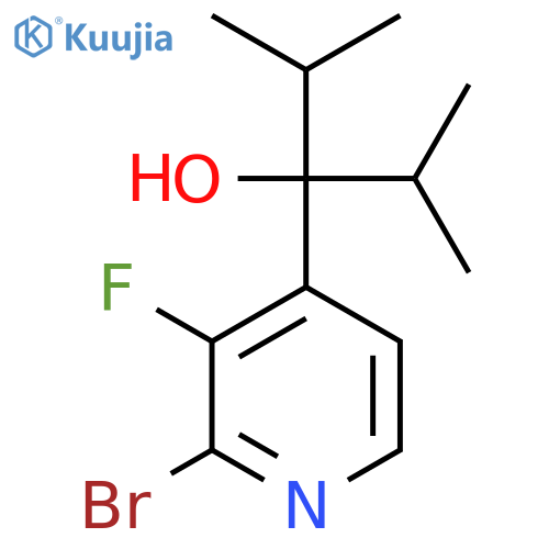 3-(2-Bromo-3-fluoropyridin-4-yl)-2,4-dimethylpentan-3-ol structure