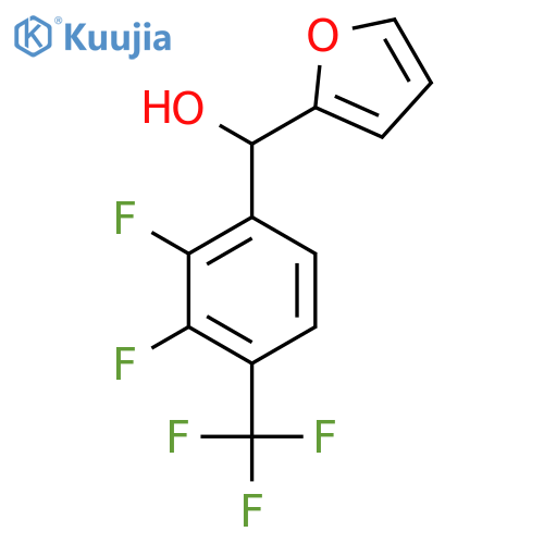 (2,3-Difluoro-4-(trifluoromethyl)phenyl)(furan-2-yl)methanol structure