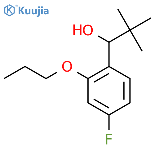 1-(4-Fluoro-2-propoxyphenyl)-2,2-dimethylpropan-1-ol structure