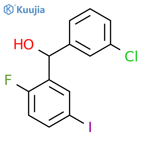 (3-Chlorophenyl)(2-fluoro-5-iodophenyl)methanol structure