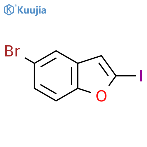 5-Bromo-2-iodobenzofuran structure
