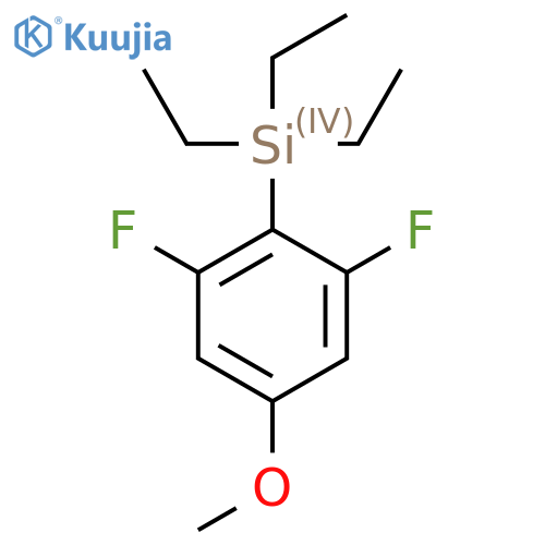 (2,6-Difluoro-4-methoxyphenyl)triethylsilane structure