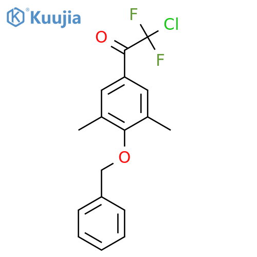 1-(4-(BenZyloxy)-3,5-dimethylphenyl)-2-chloro-2,2-difluoroethanone structure