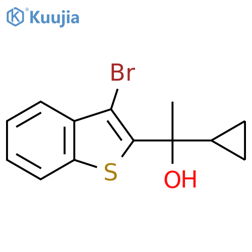 1-(3-BromobenZo[b]thiophen-2-yl)-1-cyclopropylethanol structure