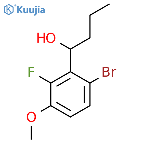1-(6-Bromo-2-fluoro-3-methoxyphenyl)butan-1-ol structure