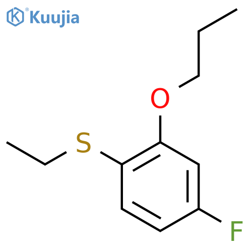 Ethyl(4-fluoro-2-propoxyphenyl)sulfane structure