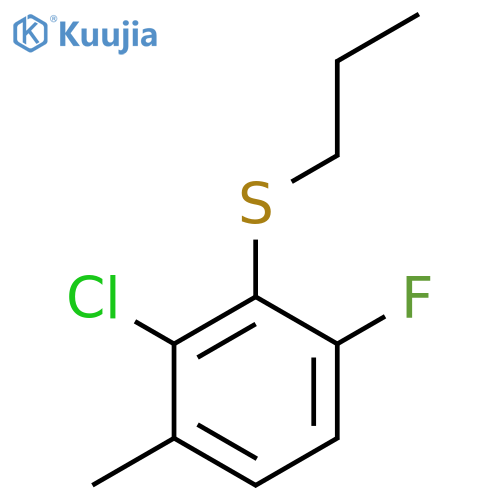 (2-Chloro-6-fluoro-3-methylphenyl)(propyl)sulfane structure