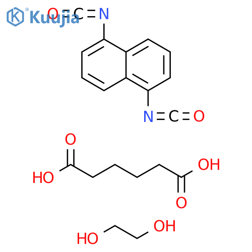 Hexanedioicacid,polymerwith1,5-diisocyanatonaphthaleneand1,2-ethanediol structure