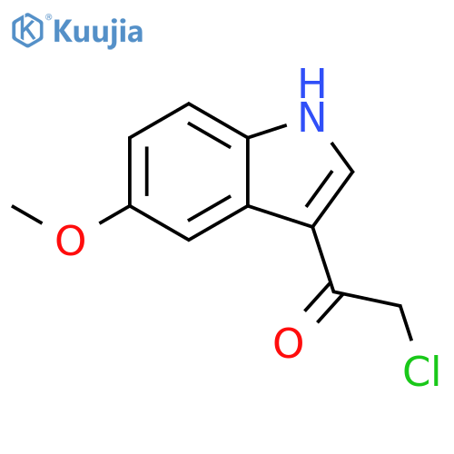 2-chloro-1-(5-methoxy-1H-indol-3-yl)ethan-1-one structure
