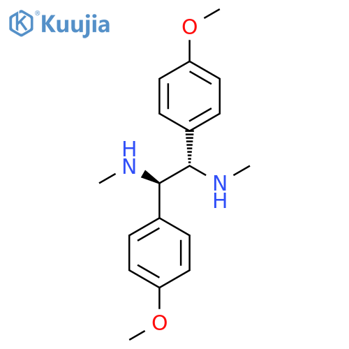 1,2-Ethanediamine, 1,2-bis(4-methoxyphenyl)-N,N'-dimethyl-,(1R,2S)-rel- structure
