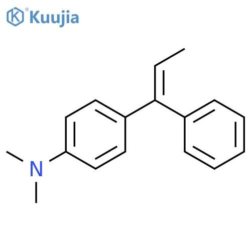 Benzenamine,N,N-dimethyl-4-(1-phenyl-1-propen-1-yl)- structure