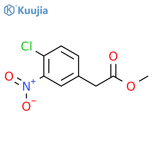 Methyl 2-(4-chloro-3-nitrophenyl)acetate structure