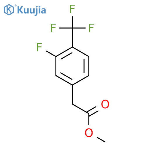 Methyl 2-(3-fluoro-4-trifluoromethylphenyl)acetate structure
