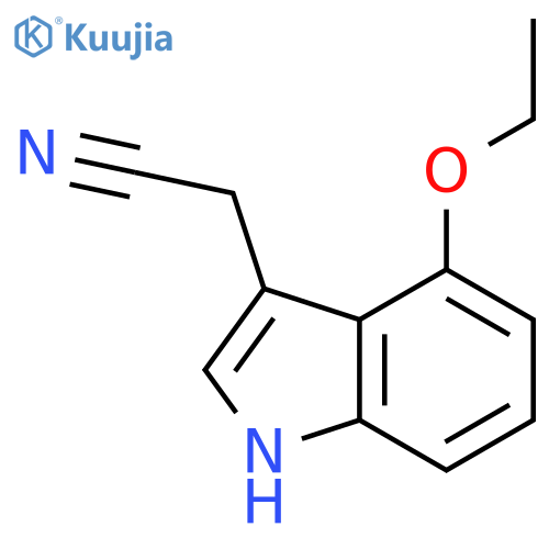 2-(4-ethoxy-1H-indol-3-yl)acetonitrile structure