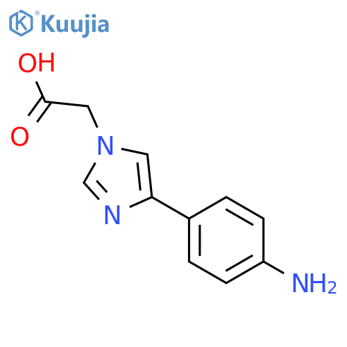 [4-(4-Amino-phenyl)-imidazol-1-yl]-acetic acid structure