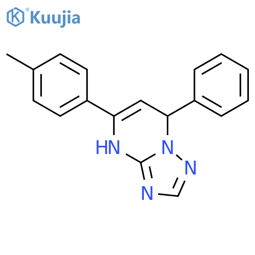 5-(4-methylphenyl)-7-phenyl-4,7-dihydro[1,2,4]triazolo[1,5-a]pyrimidine structure