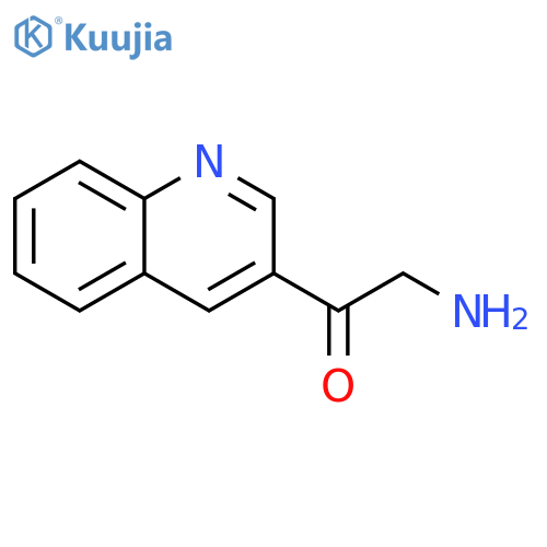 2-amino-1-(quinolin-3-yl)ethan-1-one structure