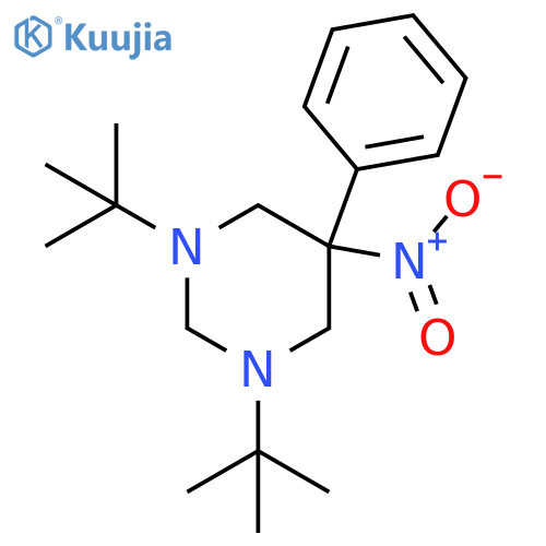1,3-Di-tert-butyl-5-nitro-5-phenyl-1,3-diazinane structure