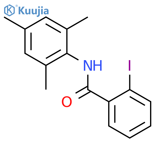 2-iodo-N-(2,4,6-trimethylphenyl)benzamide structure