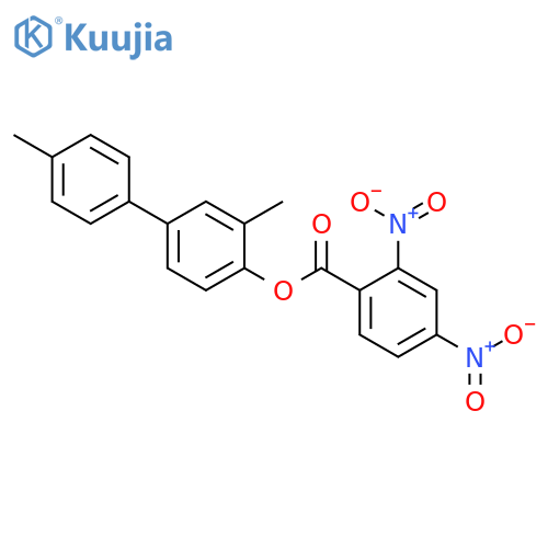 2,4-Dinitro-benzoic acid 3,4'-dimethyl-biphenyl-4-yl ester structure