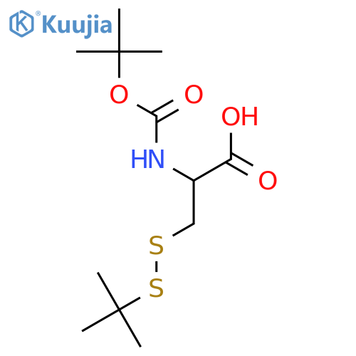 Boc-Cys(stbu)-OH structure