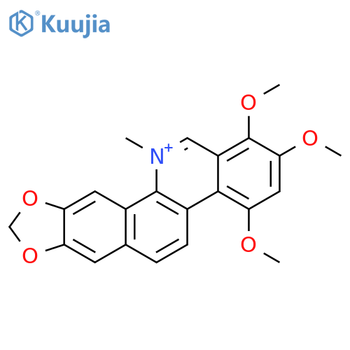 1,2,4-trimethoxy-12-methyl-[1,3]dioxolo[4',5':4,5]benzo[1,2-c]phenanthridinium structure