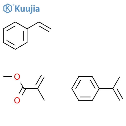 2-Propenoicacid,2-methyl-,methylester,polymerwithethenylbenzeneand(1-methylethenyl)benzene structure